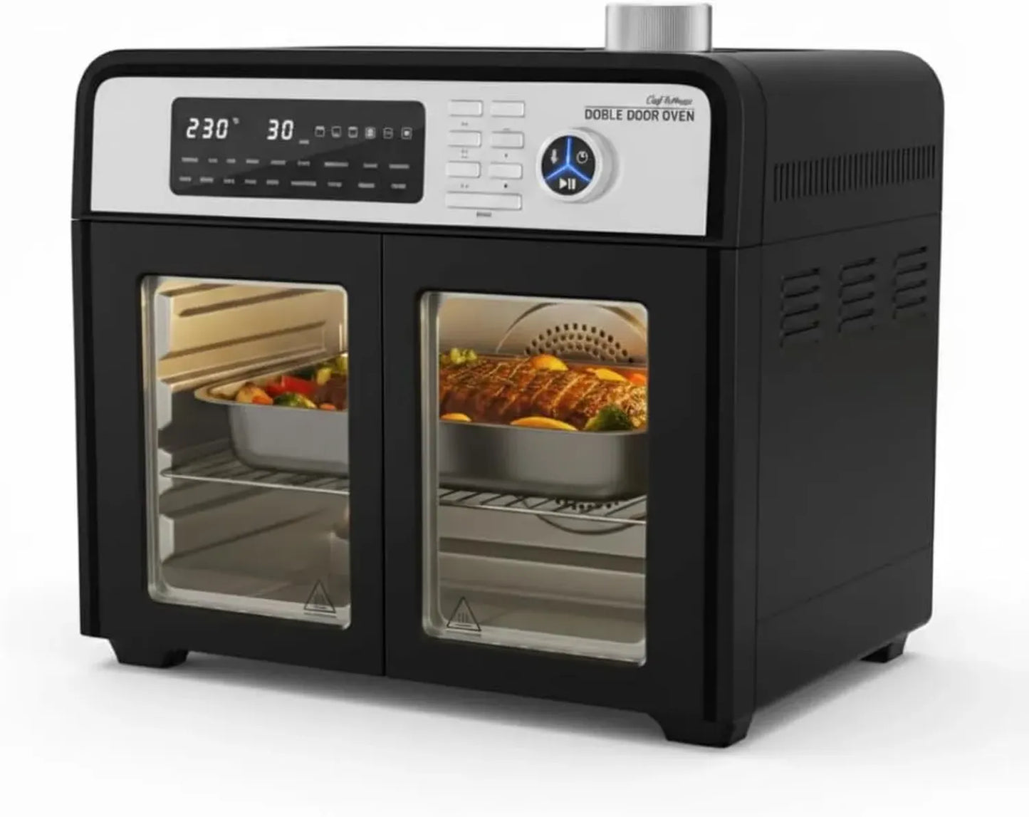 Four Multifonction Double Porte 28L - 1700W avec 18 Programmes et Écran LCD