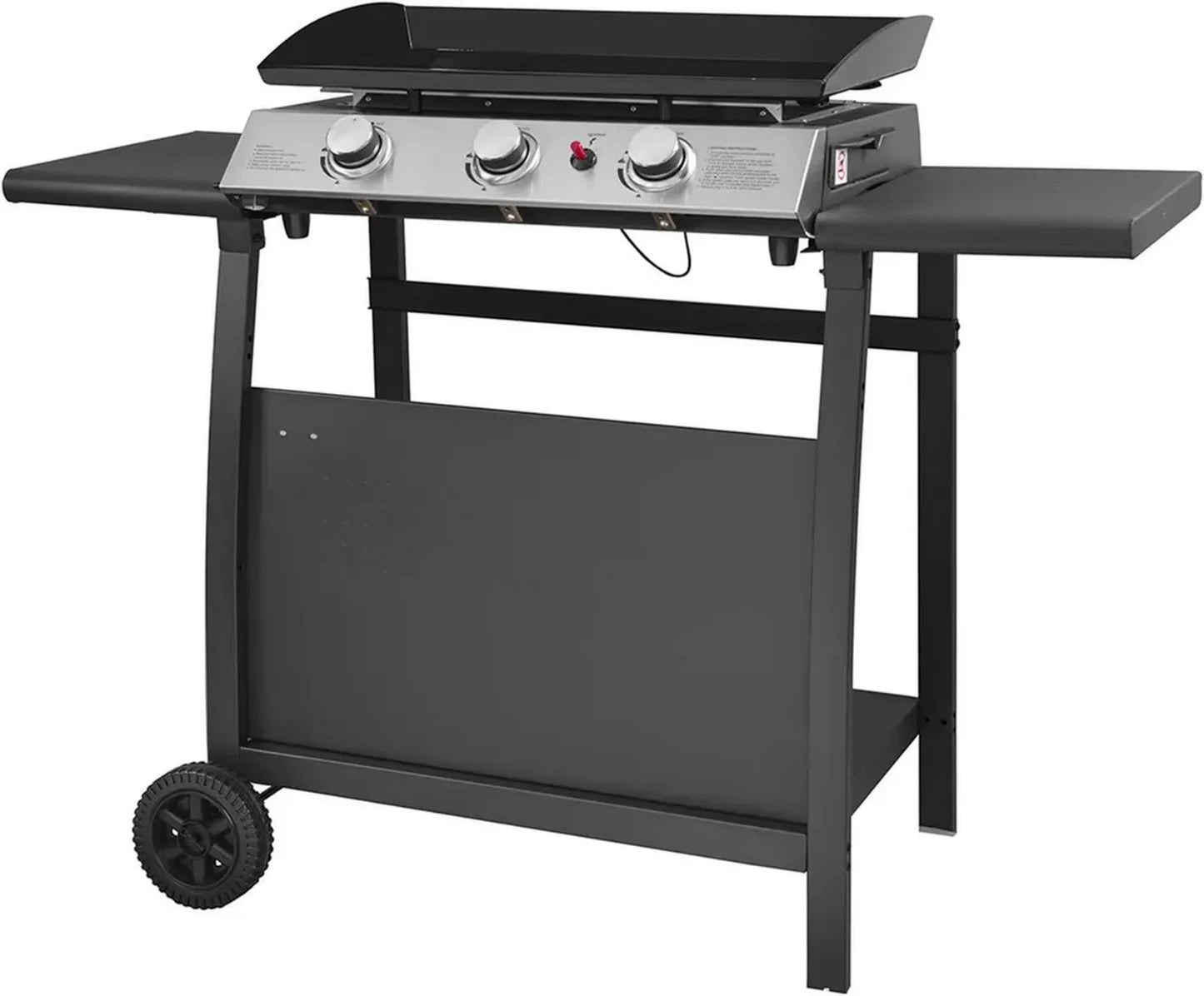 Plancha au Gaz Séville - 3 Brûleurs 7,5kW avec Chariot - Happy Garden
