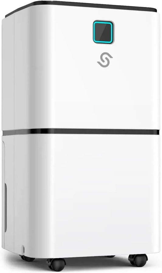Déshumidificateur 2000 m² Silencieux avec LED Intelligente et Tuyau de Vidange