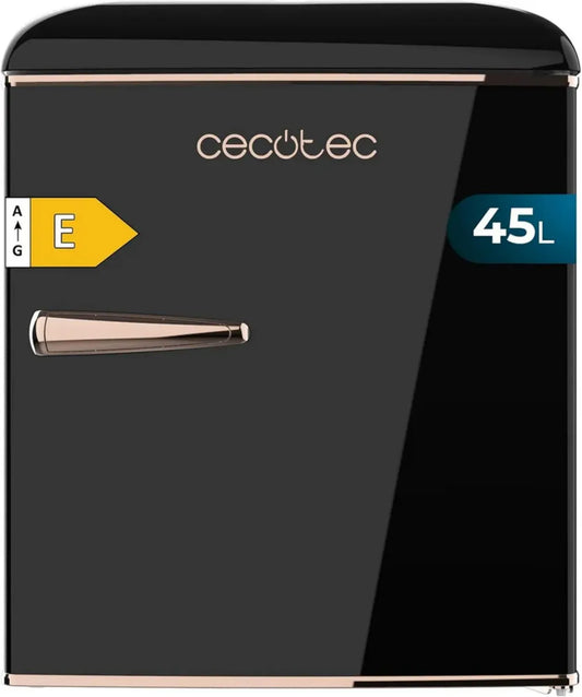 Mini Réfrigérateur Cecotec Bolero 45L, Design Compact 55cm, Classe Énergétique E, Noir Élegant