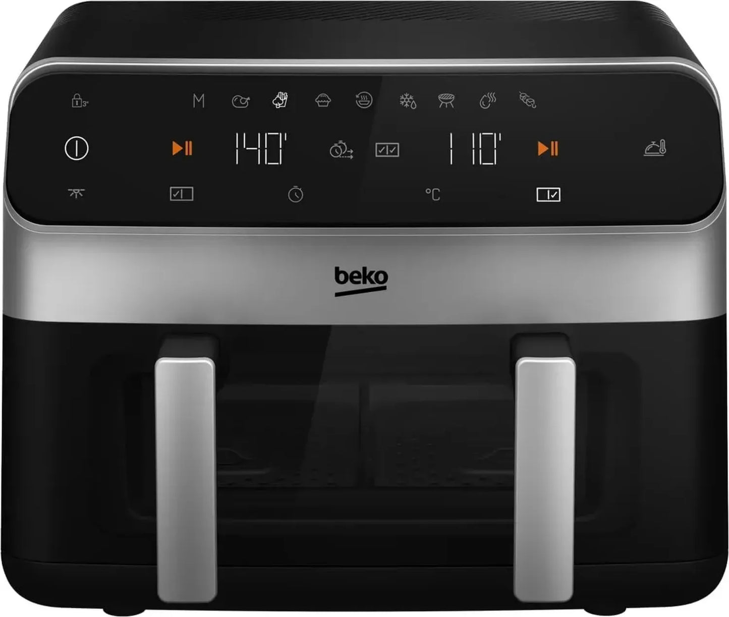 BEKO - Friteuse sans huile double - Capacité 9,5 L - Noir